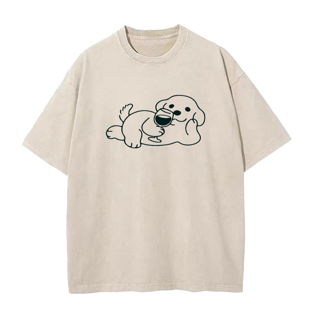 Wine Dog Unisex Tee