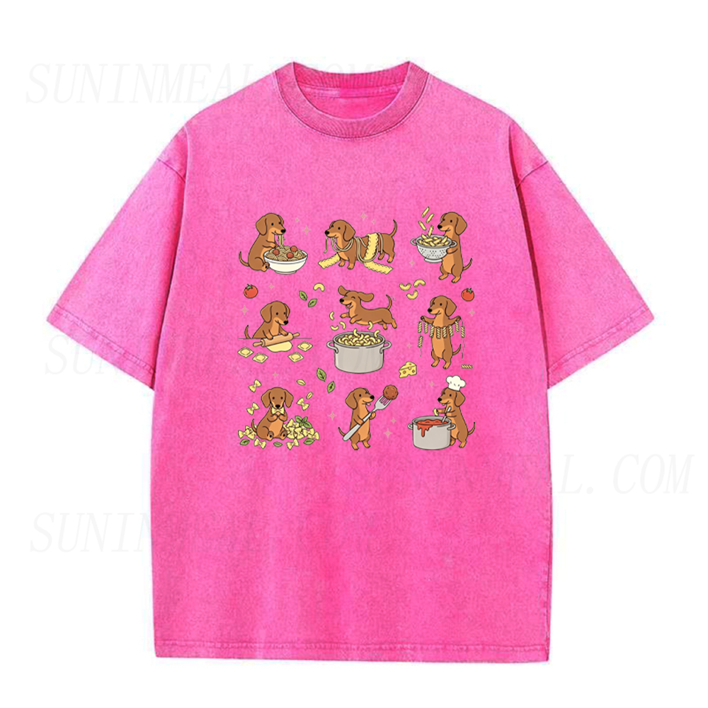Funny Dachshund Pasta Unisex Tee