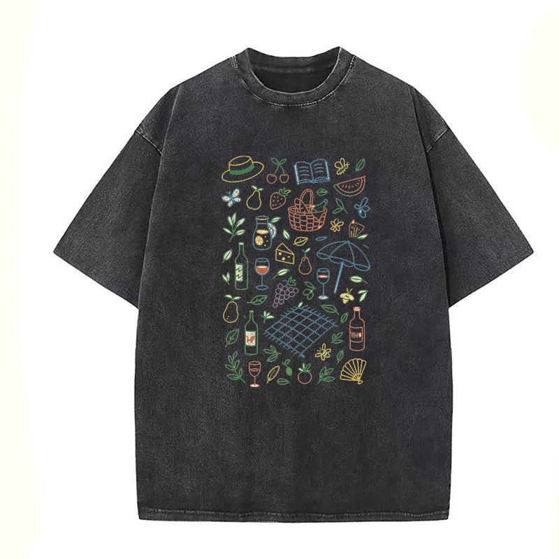 Colorful Wine Fruit Unisex Tee