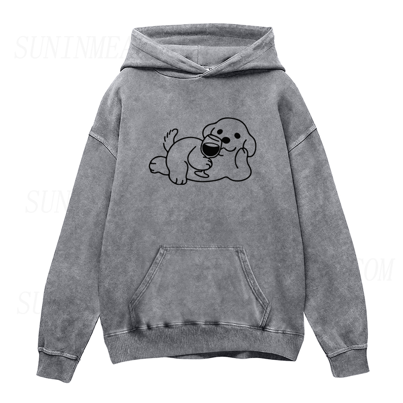 Wine Dog Unisex Hoodie