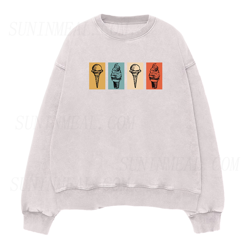 Retro Ice Cream Unisex Crewneck Sweatshirt