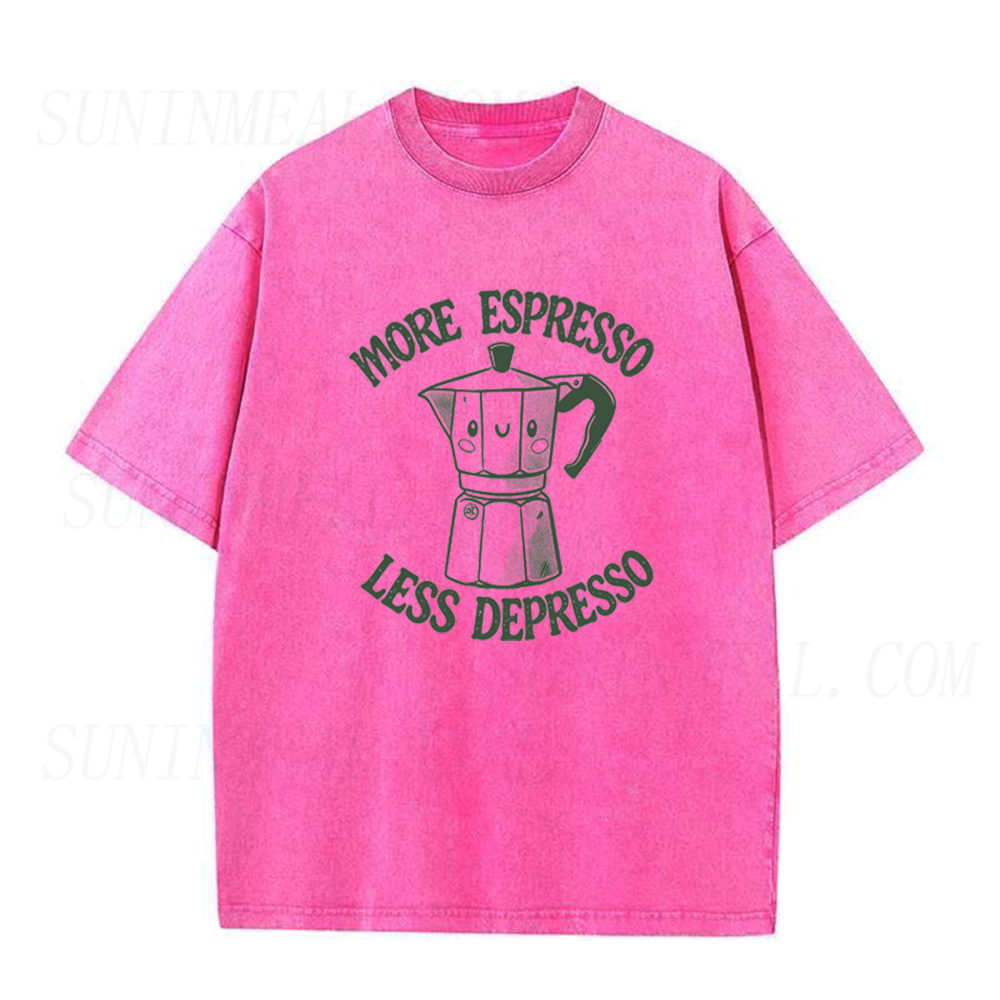More Espresso Less Depresso Moka Pot Unisex Tee