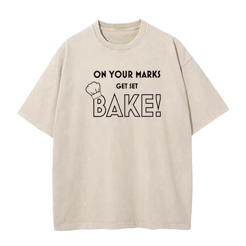 On Your Marks Get Set Bake Unisex Tee