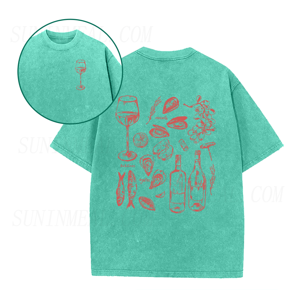 Ocean Wine Grapes Unisex Tee