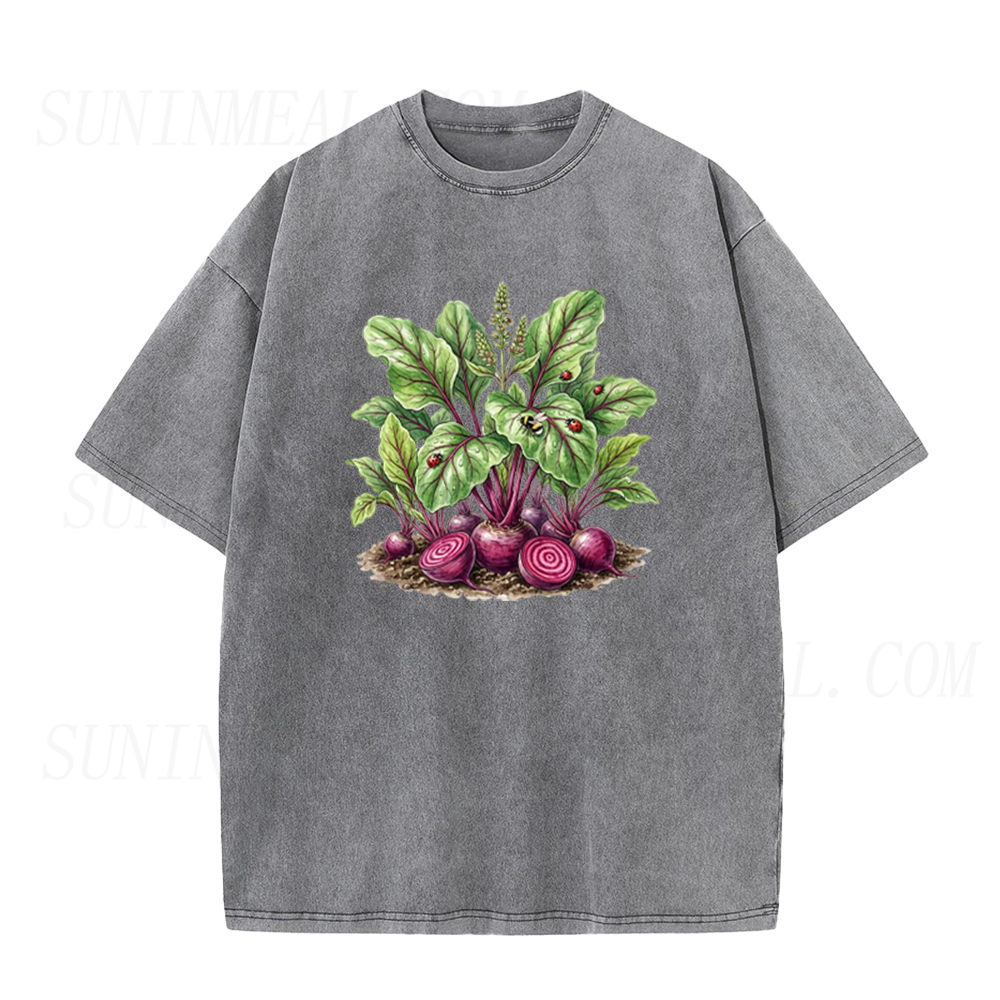 Watercolor Beetroot Botanical Print Unisex Tee