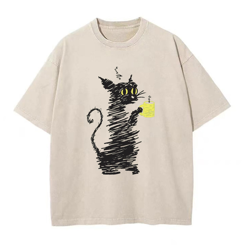 キャットコーヒー ユニセックスTシャツ