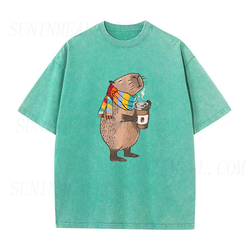 Capybara Coffee Unisex Tee
