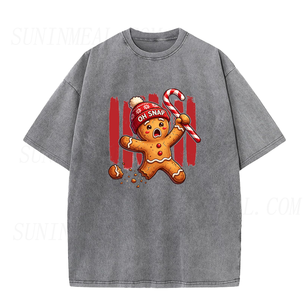 Striped Oh Snap Gingerbread Unisex Tee