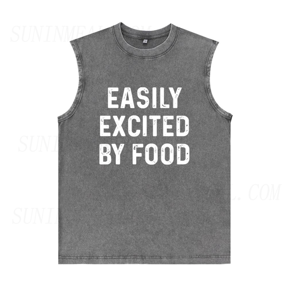 Easily Excited By Food Unisex Tank Top