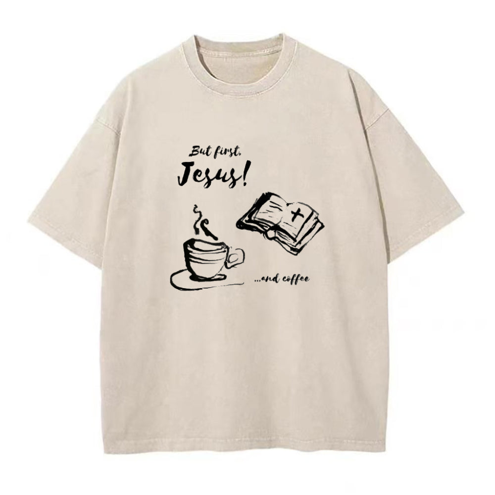 But First Jesus And Coffee Unisex Tee