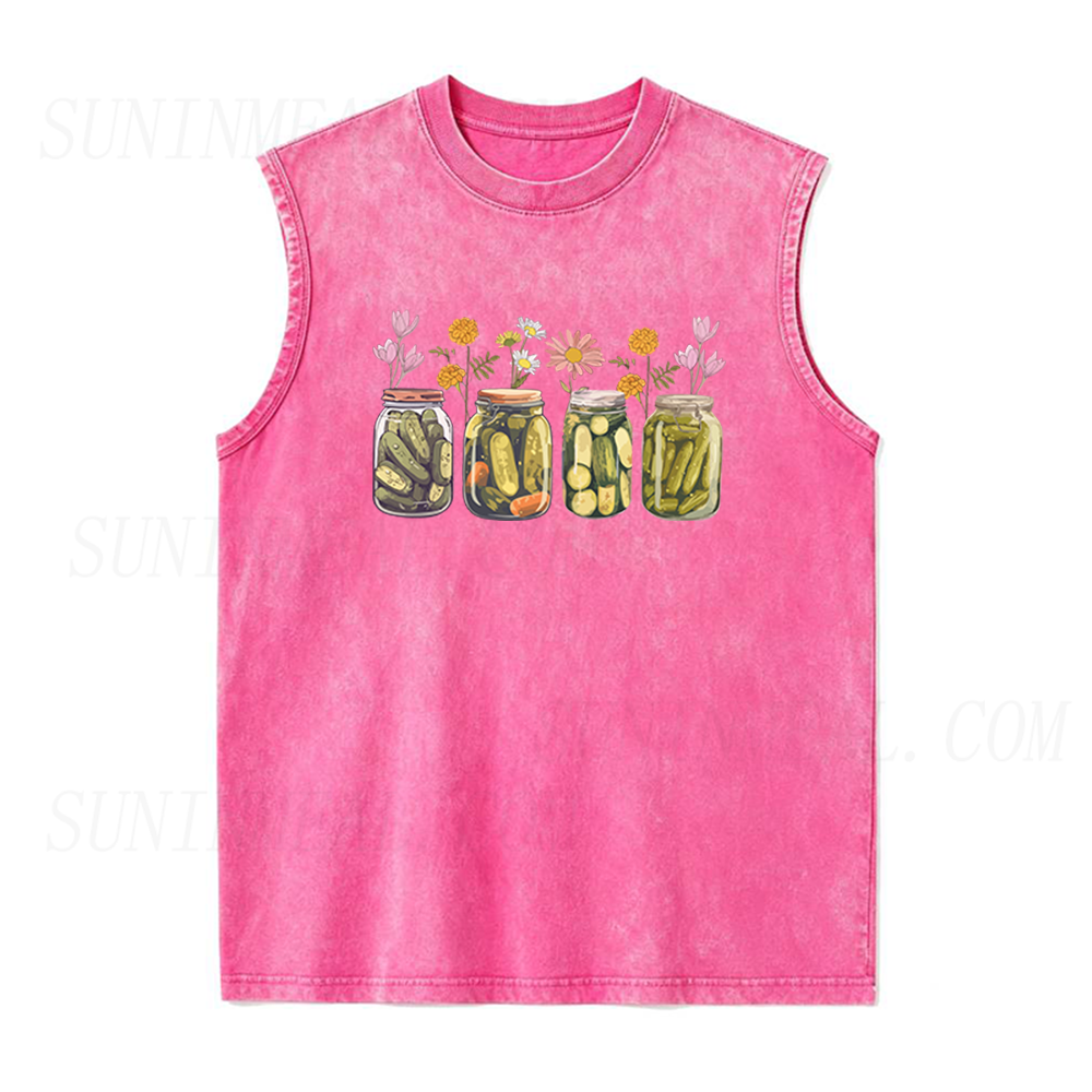 Vintage Canned Pickles Unisex Tank Top
