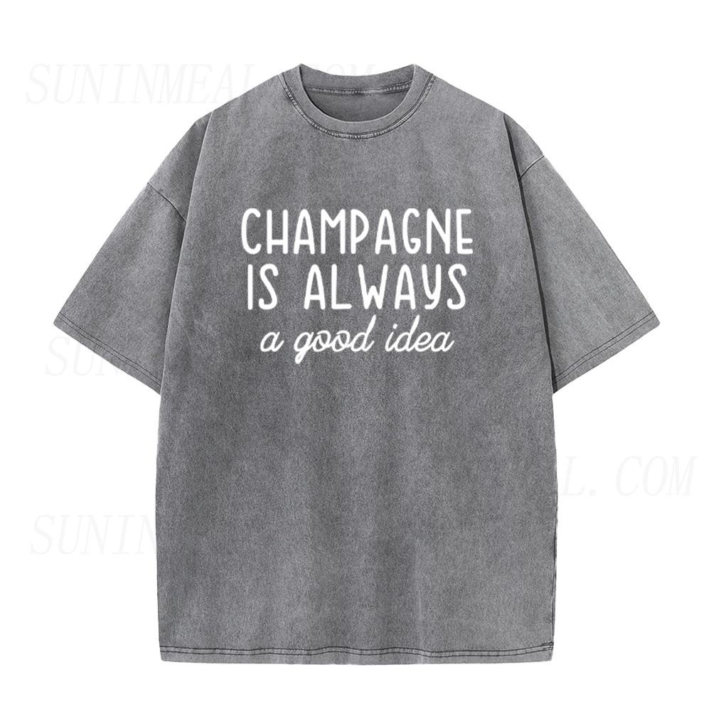 Retro Champagne Is Always A Good Idea Unisex Tee