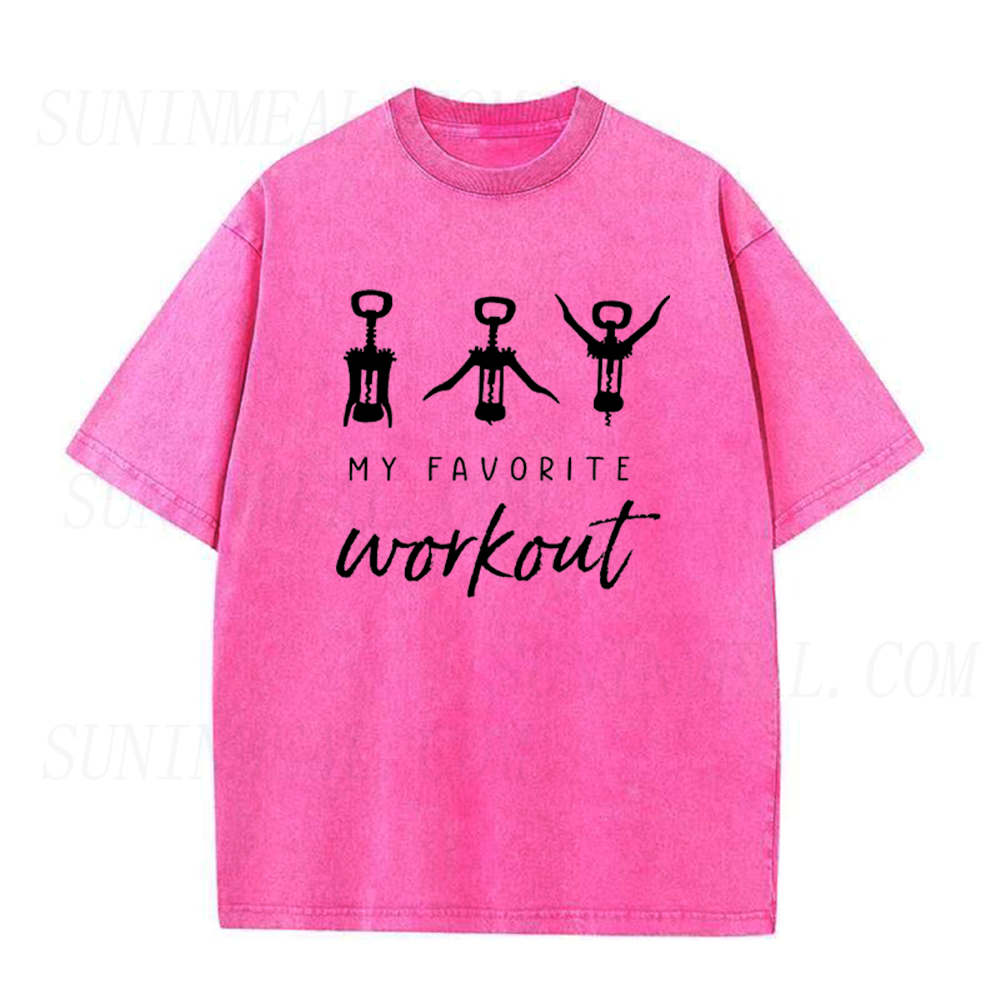 My Favorite Workout Wine Opener Unisex Tee