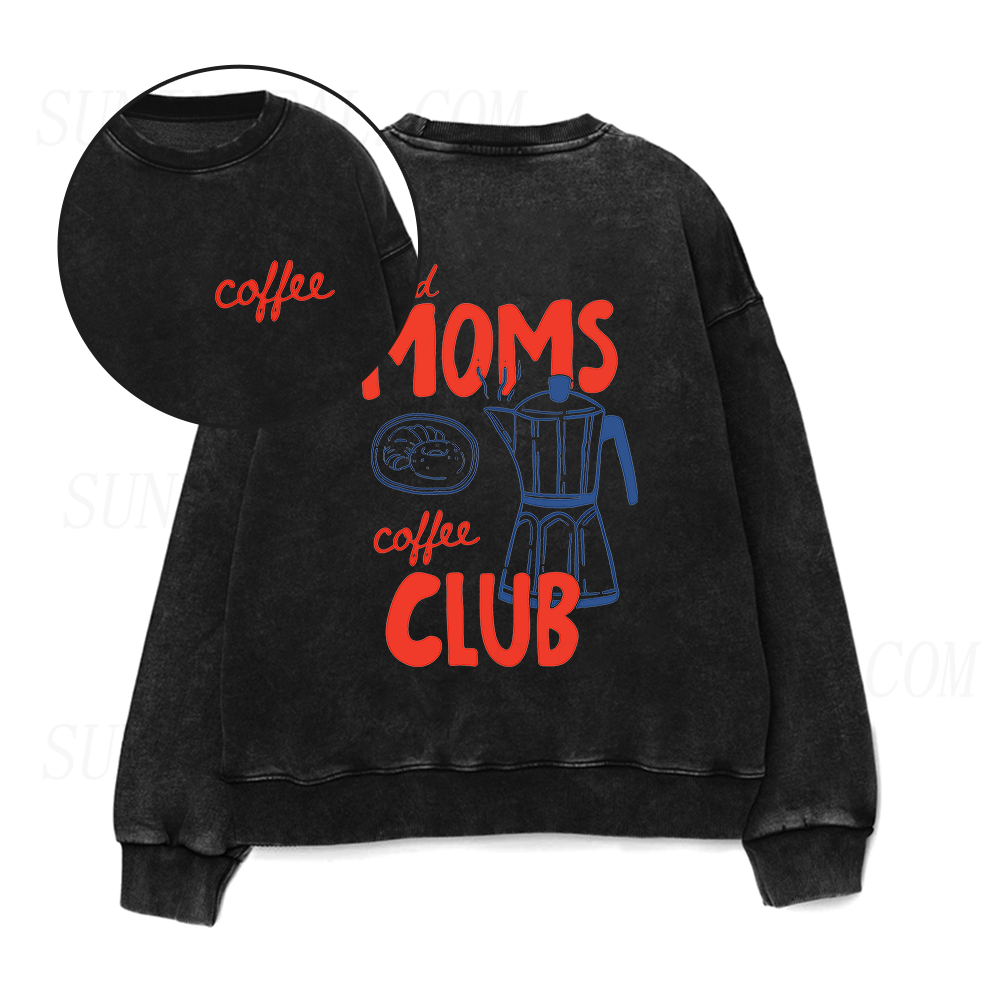 Tired Moms Coffee Club Unisex Crewneck Sweatshirt