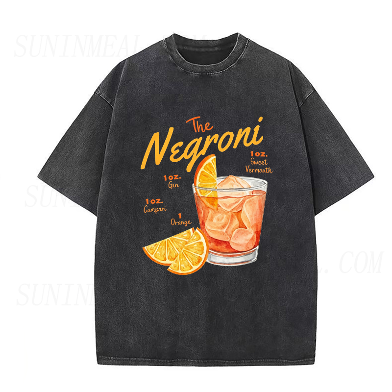 The Negroni Cocktail Recipe Unisex Tee