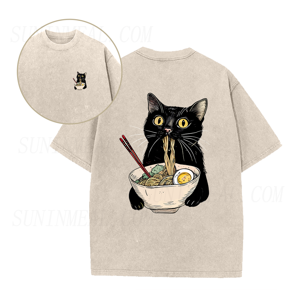 Retro Ramen Cat Unisex Tee