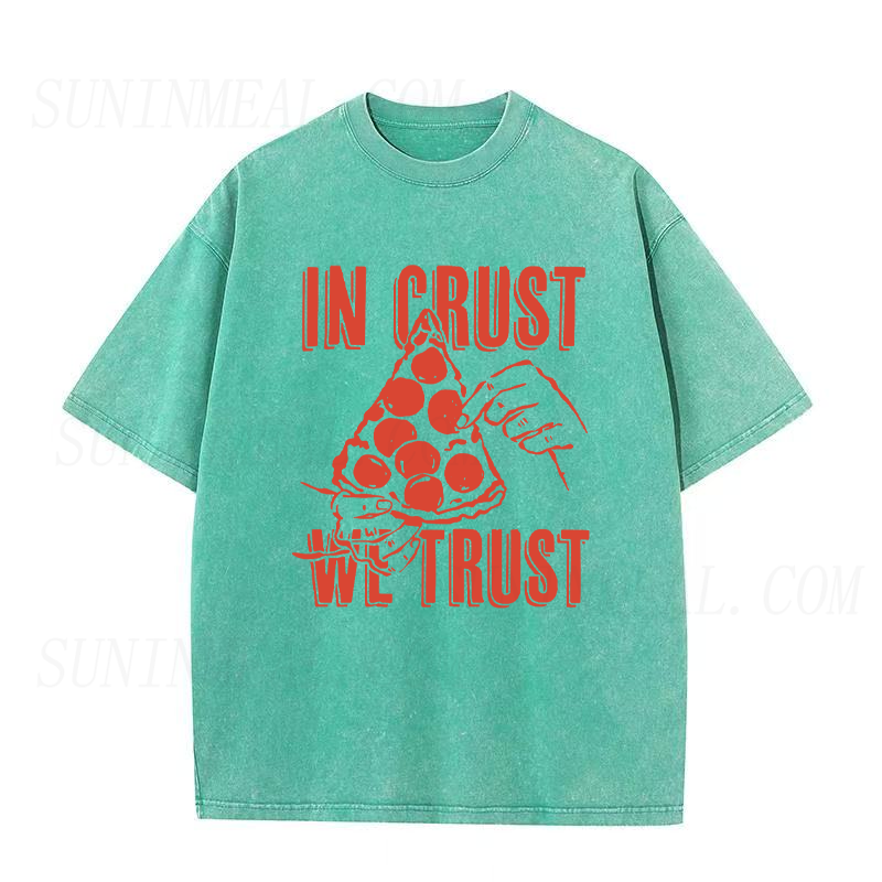 In Crust We Trust Pizza Unisex Tee