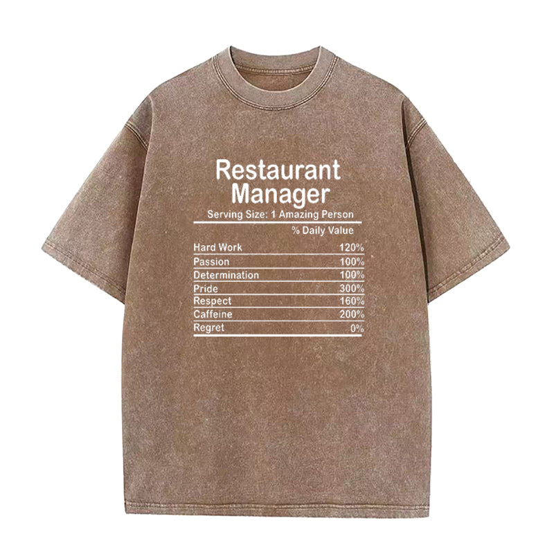 Restaurant Manager Unisex Tee