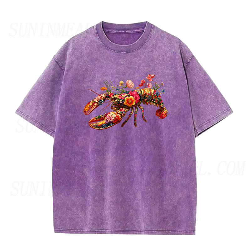 Floral Lobster Unisex Tee