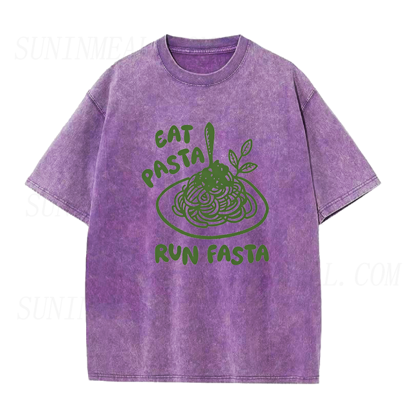 Eat Pasta Run Fasta Unisex Tee