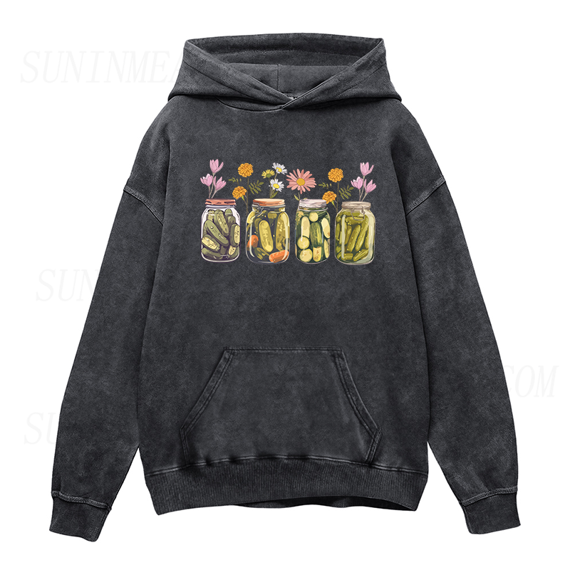 Vintage Canned Pickles Unisex Hoodie