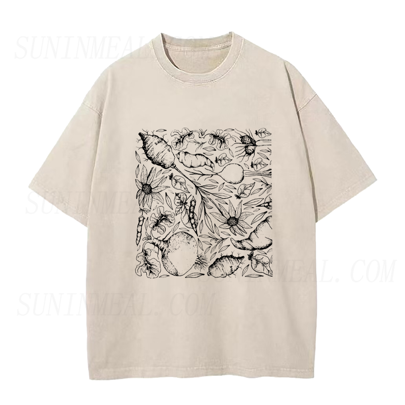 Vintage Vegetables & Roots Unisex Tee