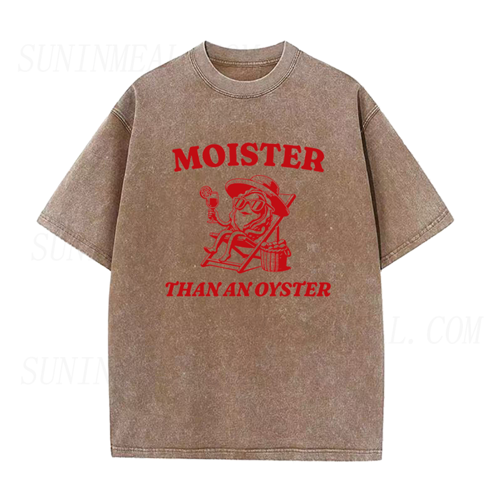 Moister Than An Oyster Cartoon Oyster Unisex Tee