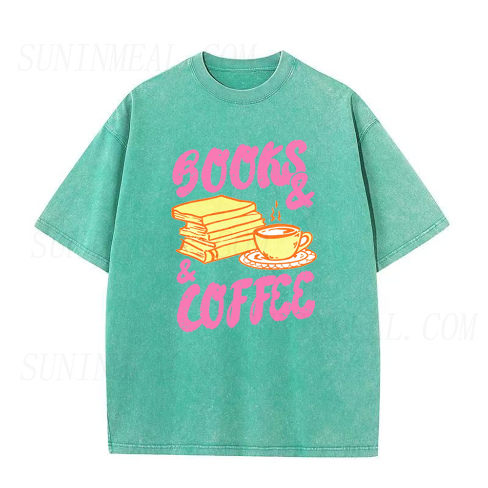 Books & Coffee Unisex Tee