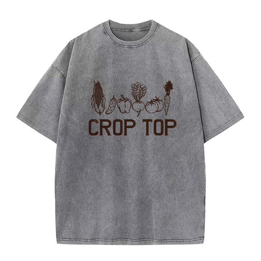 クロップトップ ユニセックスTシャツ