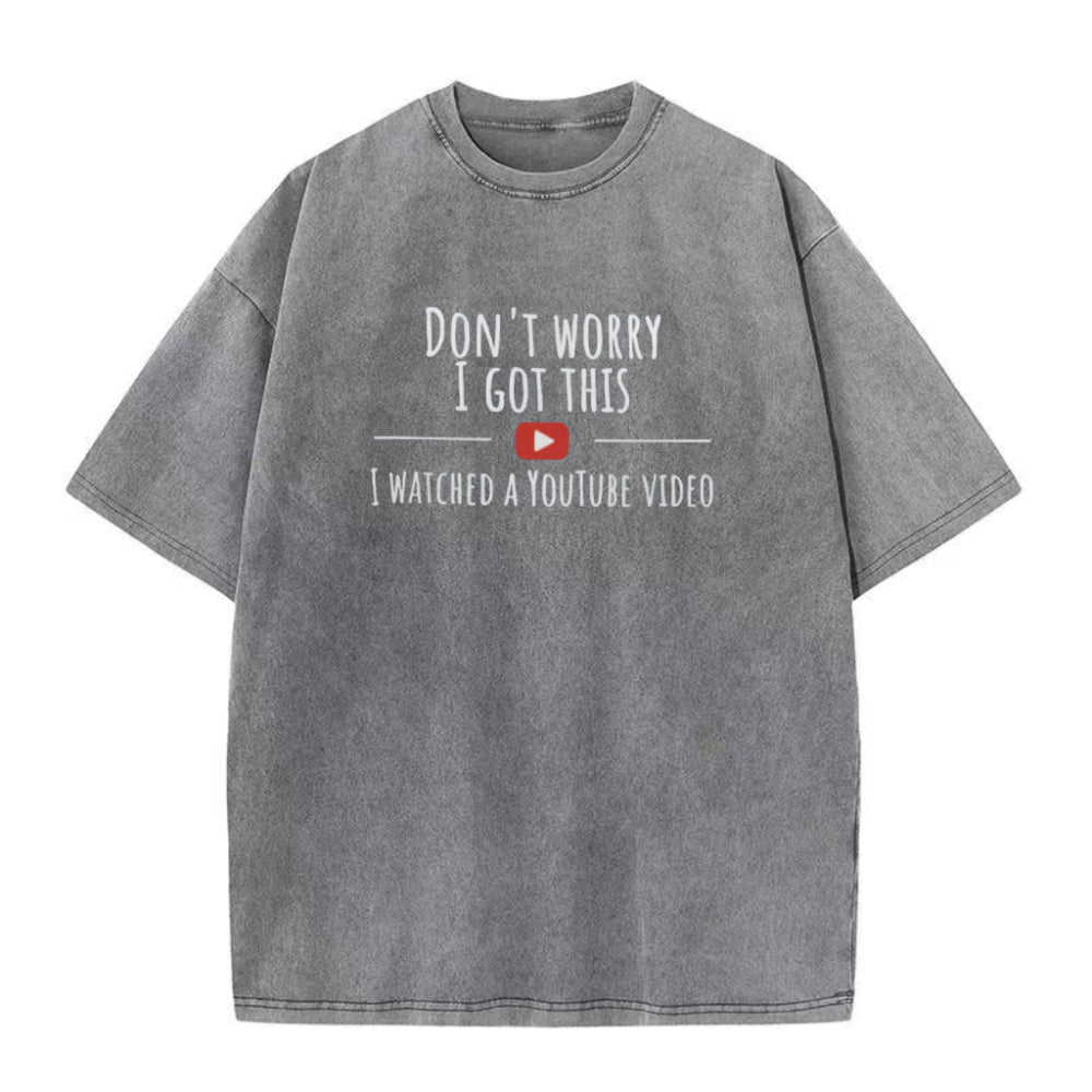 心配しないで、大丈夫。YouTubeでユニセックスTシャツを見たよ。