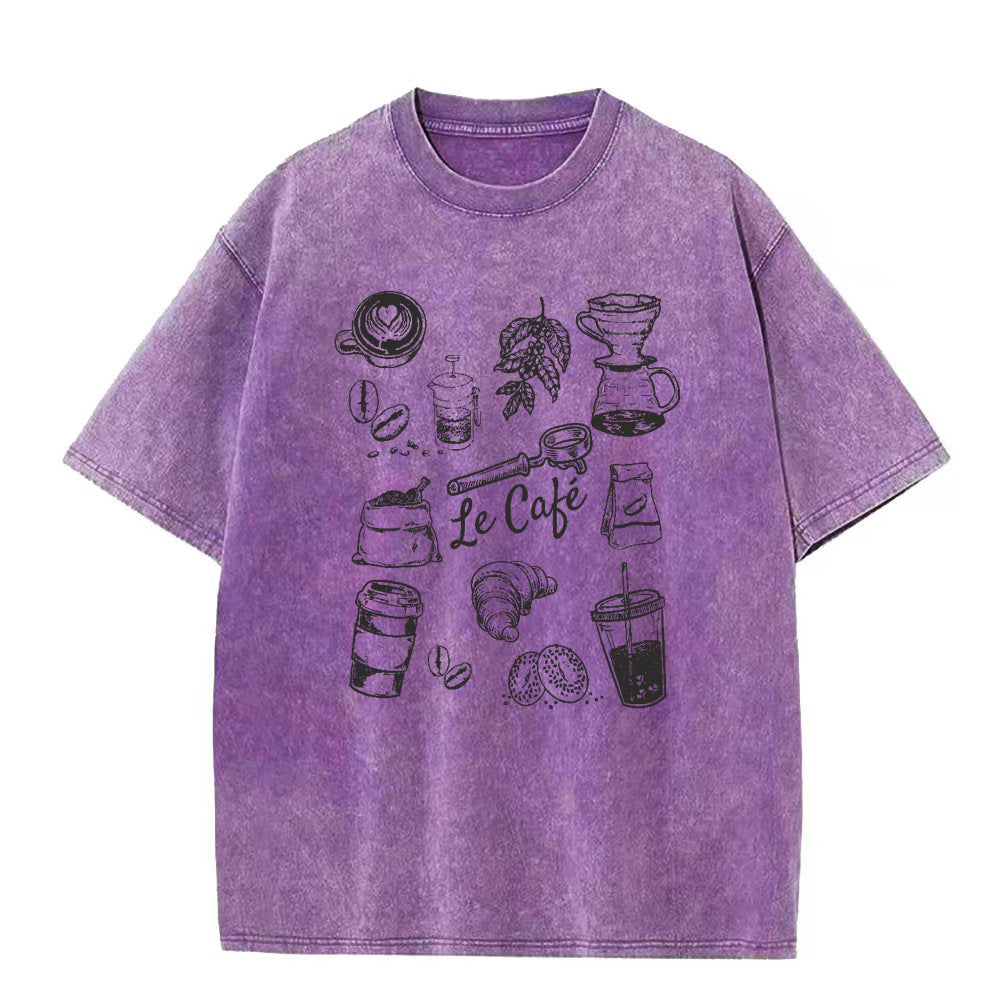 コーヒーラバーズ le cafe ユニセックスTシャツ