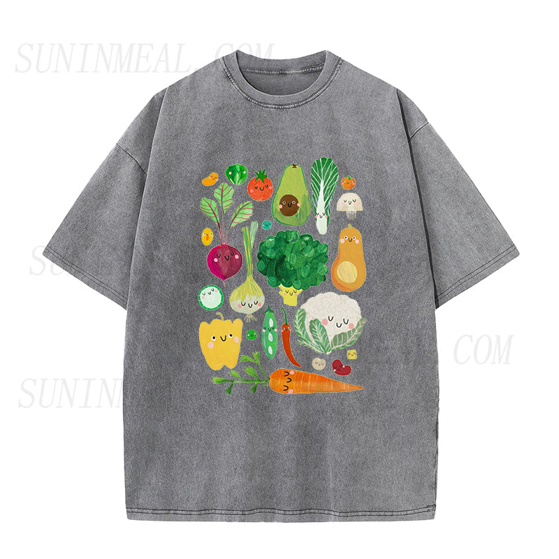 Happy Vegetables Unisex Tee