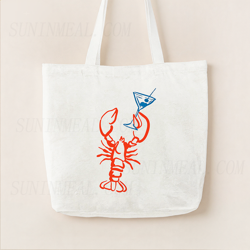 Lobster Martini Canvas Tote Bag