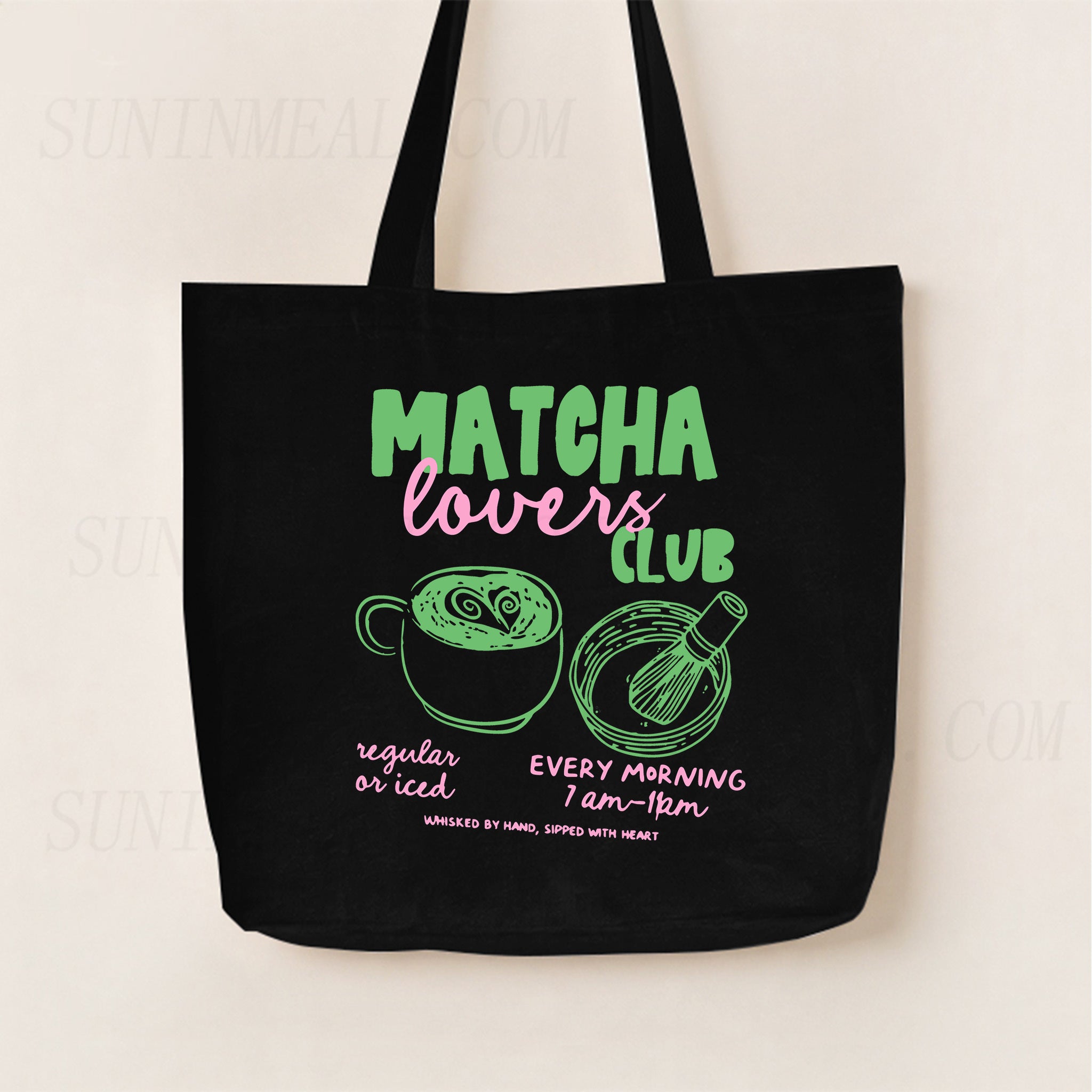 Matcha Lovers Club Canvas Tote Bag