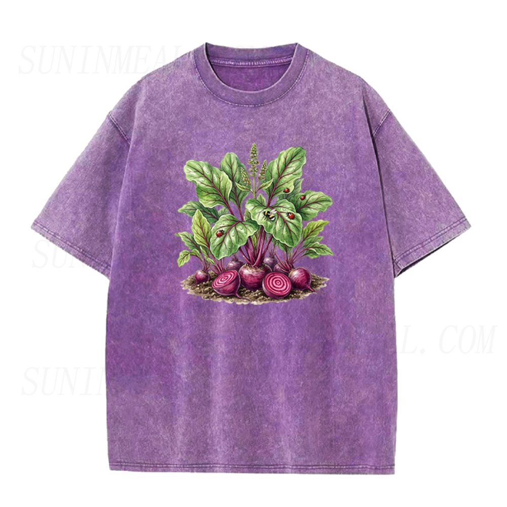Watercolor Beetroot Botanical Print Unisex Tee