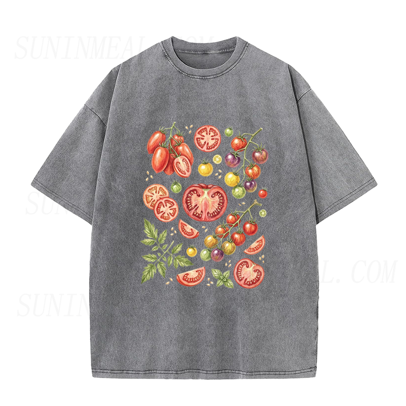 Watercolor Tomato Varieties Unisex Tee