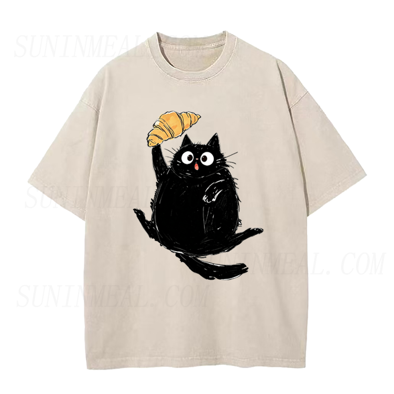 Cat Croissant Unisex Tee