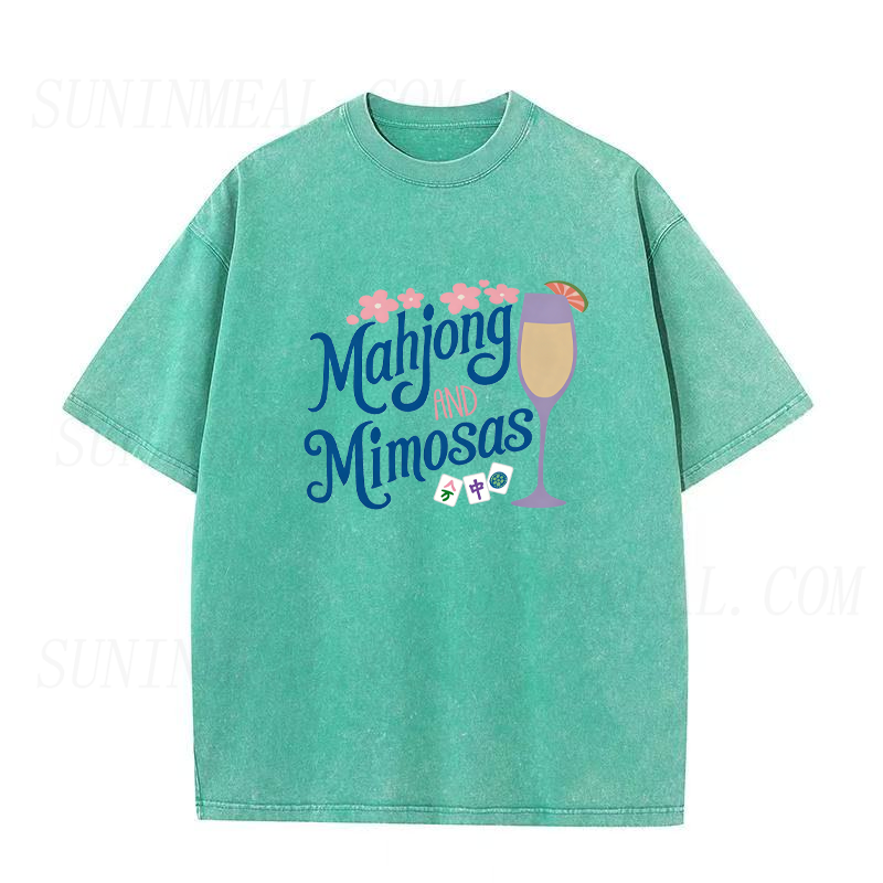 Mahjong & Mimosas Unisex Tee
