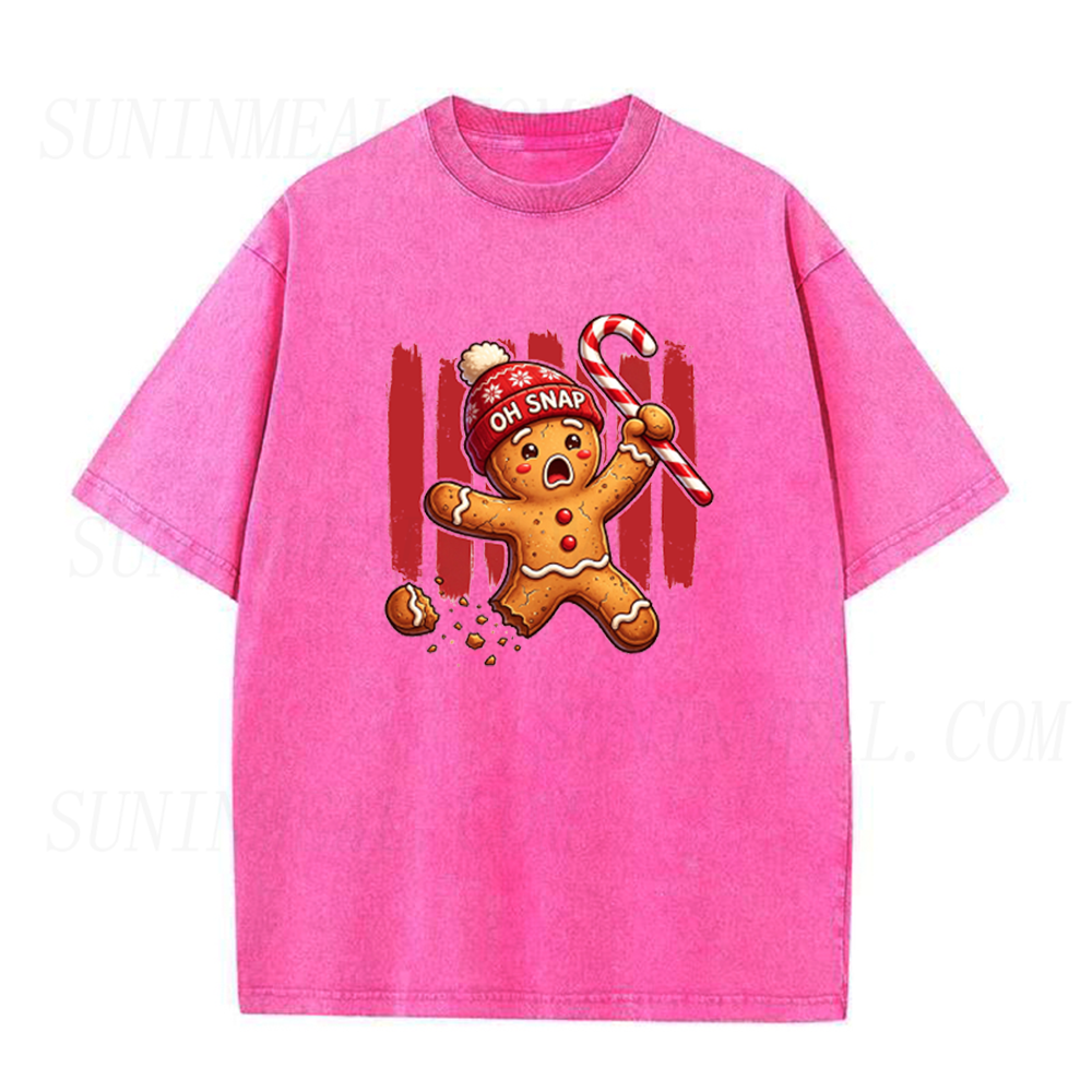 Striped Oh Snap Gingerbread Unisex Tee