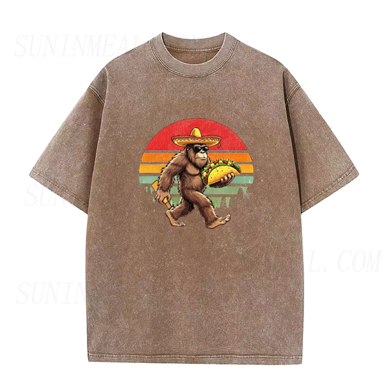 Retro Bigfoot Taco Unisex Tee