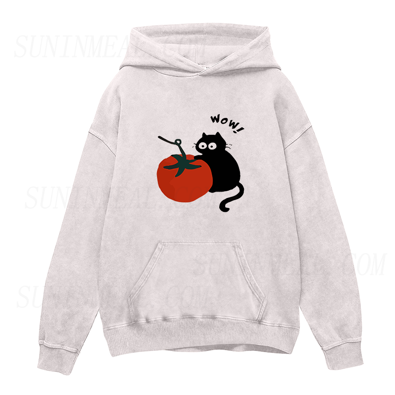 wow tomato cat  Unisex Hoodie