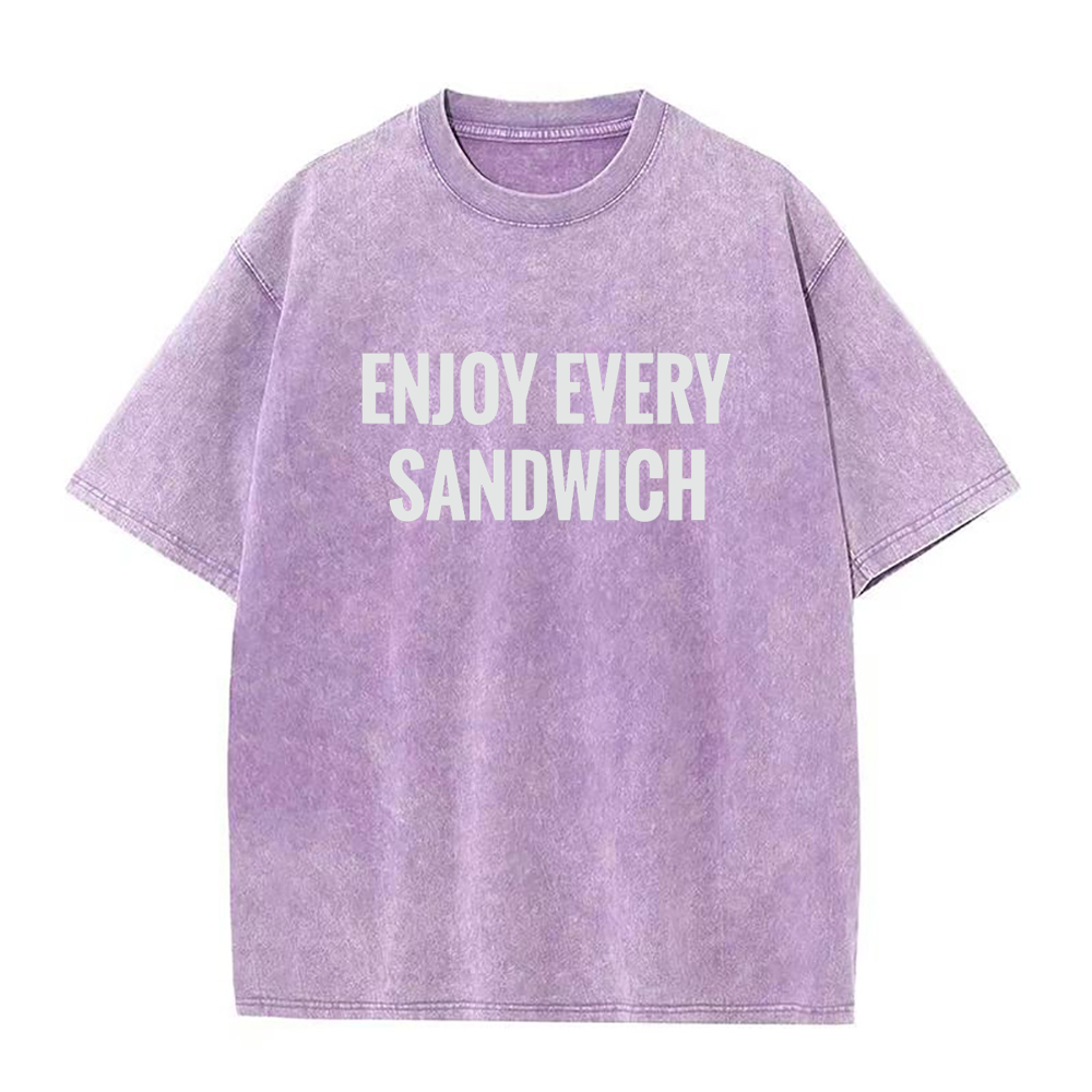 サンドイッチユニセックスTシャツをお楽しみください