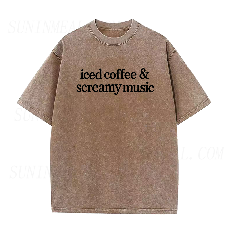 Iced Coffee & Screamy Music Unisex Tee