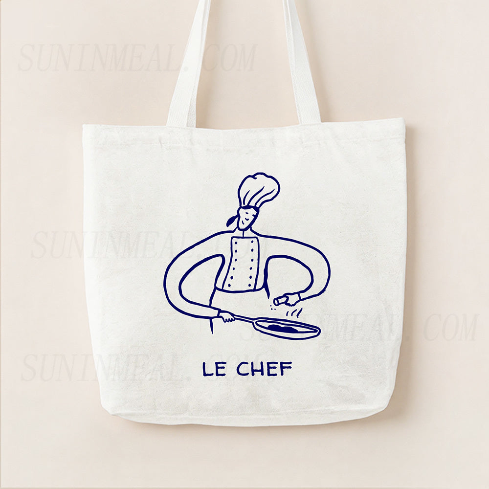 Le Chef Canvas Tote Bag