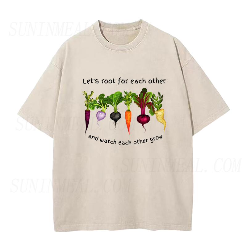 Lets Roots for Each Other Vegetable Unisex Tee