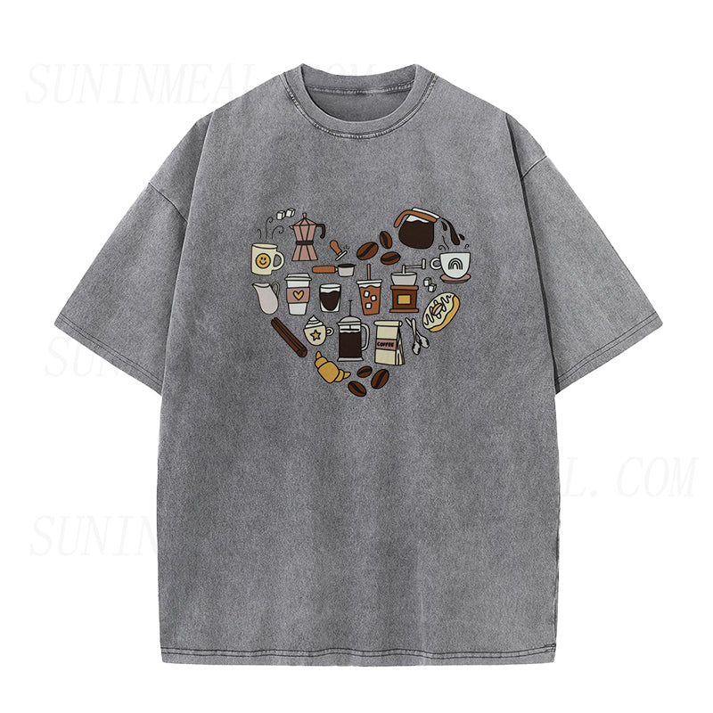 Coffee Heart Unisex Tee