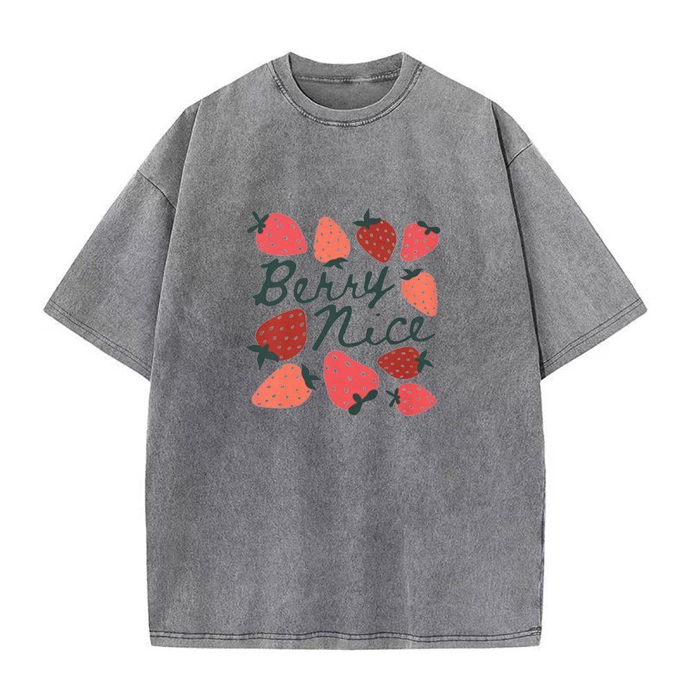 Berry Nice Strawberry Unisex Tee