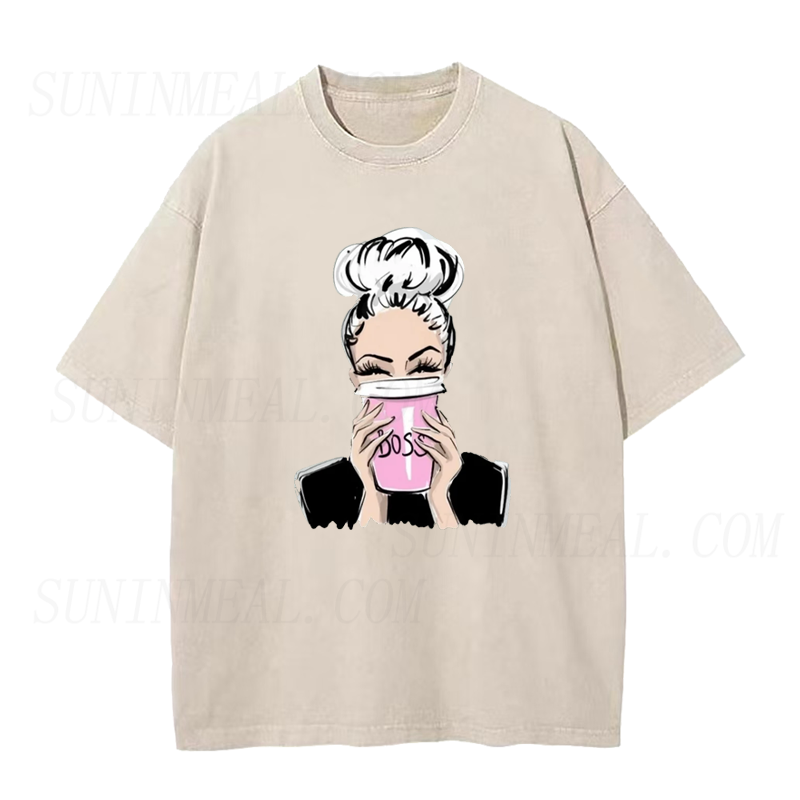 Coffee Drinking Boss Lady Tee