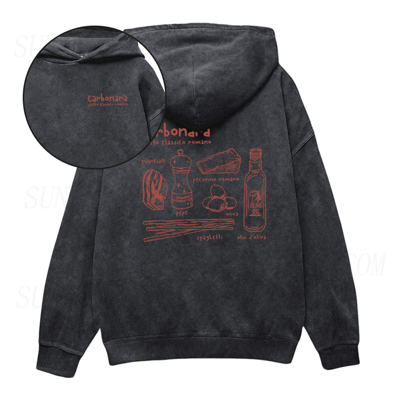 Carbonara Roma Pasta Unisex Hoodie