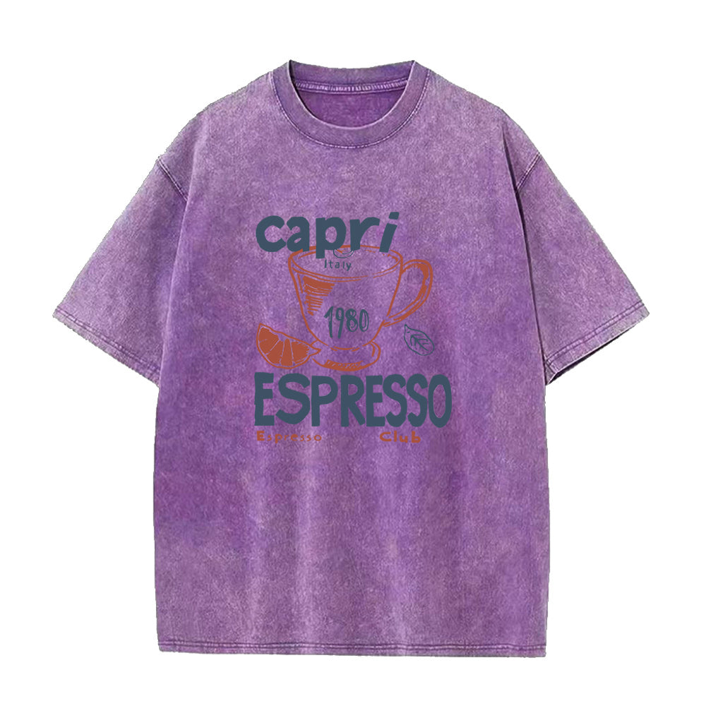 カプリイタリアエスプレッソクラブユニセックスTシャツ